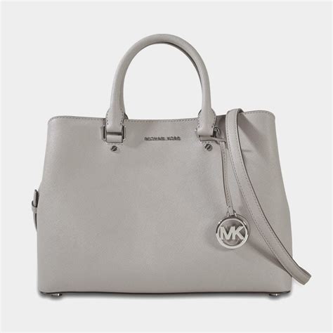 michael kors portia large saffiano gray satchel handbag|Michael Kors Portia Satchel Crossbody Saffiano bag .